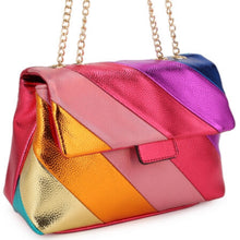 Load image into Gallery viewer, Red Metallic Multi Color Crossbody