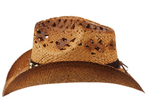 Straw Cowboy Hat (Wood/Pearl)