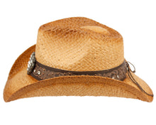 Load image into Gallery viewer, Straw Cowboy Hat (Heart)