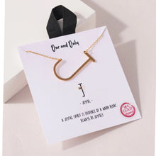 Load image into Gallery viewer, Oversized “J” Initial Pendant