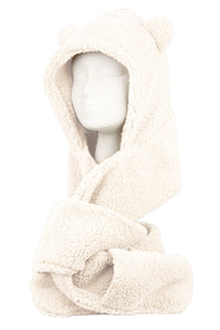 Sherpa Hooded Scarf