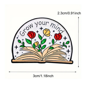 Grow Your Mind Enamel Pin