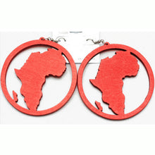 Load image into Gallery viewer, Africa Wood Earrings