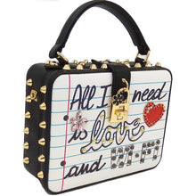 Load image into Gallery viewer, All I Need is Love and WiFi Handbag