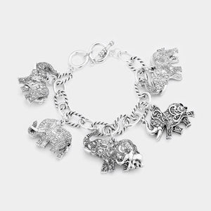 Elephant Charm Bracelet