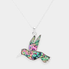 Load image into Gallery viewer, Mosaic Bird Pendant Necklace