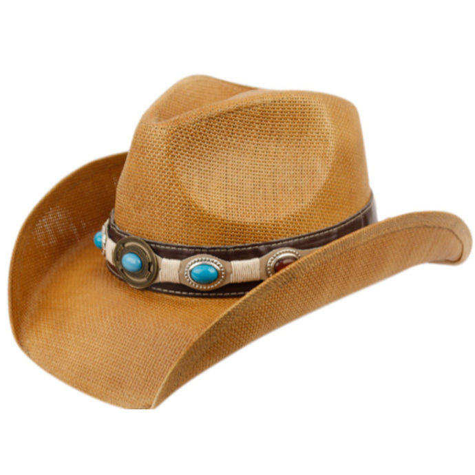 Straw Cowboy Hat (Stone)