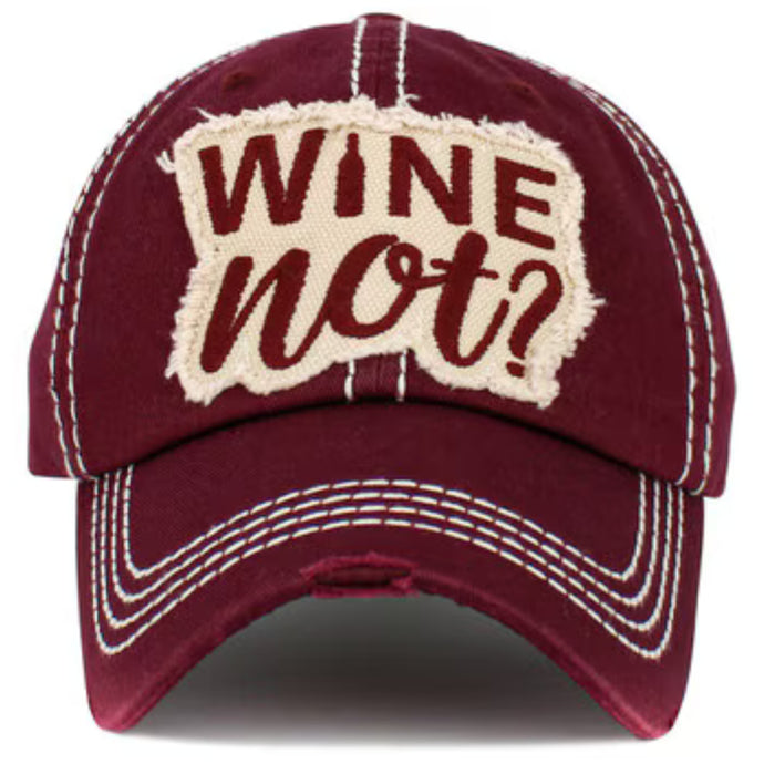 Wine Not Baseball Cap