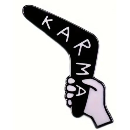 Karma Enamel Pin