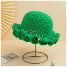 Load image into Gallery viewer, Green Crochet Hat