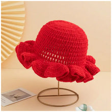 Load image into Gallery viewer, Red Crochet Hat