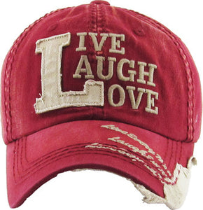 Live Laugh Love Baseball Cap