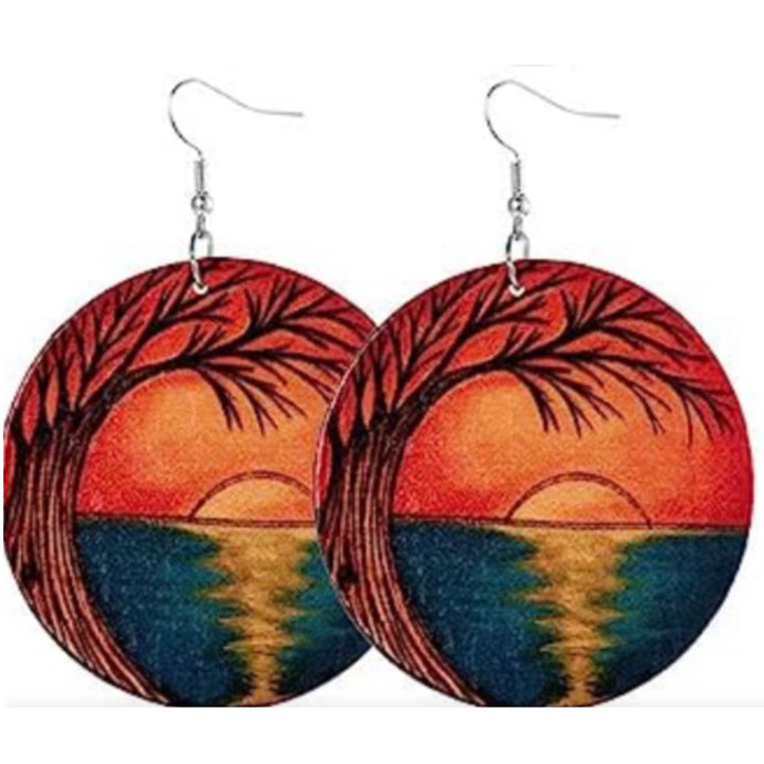 Serene Wood Earrings