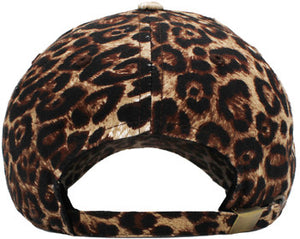 Distressed Leopard  Baseball Cap
