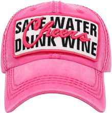 Load image into Gallery viewer, Save Water Drink Wine Baseball Cap
