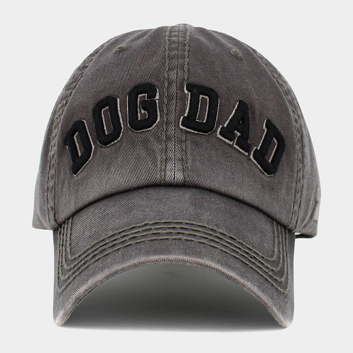 Dog Dad Distressed Baseball Cap