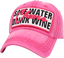 Load image into Gallery viewer, Save Water Drink Wine Baseball Cap