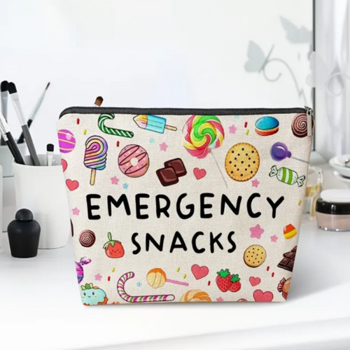 Emergency Snacks Cosmetic Pouch