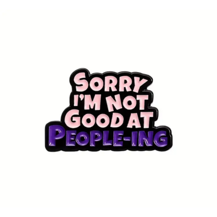 Sorry Enamel Pin