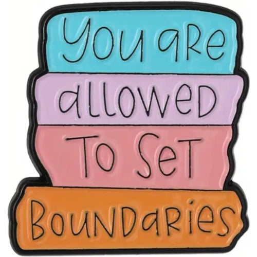 Boundaries Enamel Pin