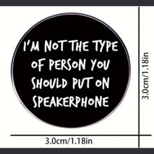 Load image into Gallery viewer, Do Not Put on Speaker Enamel Pin