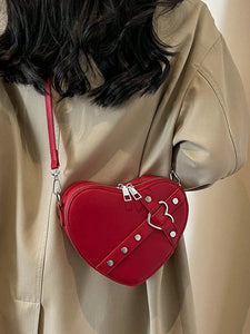 Heart Shaped Crossbody Handbag