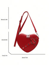 Load image into Gallery viewer, Heart Shaped Crossbody Handbag