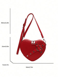 Heart Shaped Crossbody Handbag