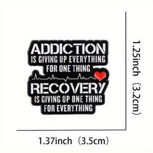 Addiction Enamel Pin