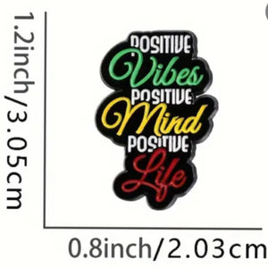 Positive Enamel Pin