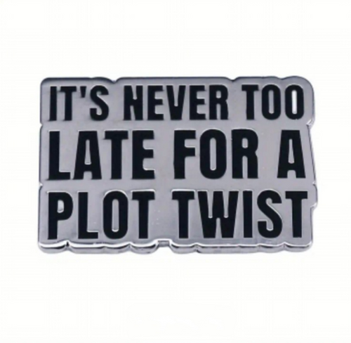 Plot Twist Enamel Pin