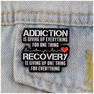 Addiction Enamel Pin