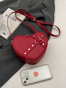 Heart Shaped Crossbody Handbag