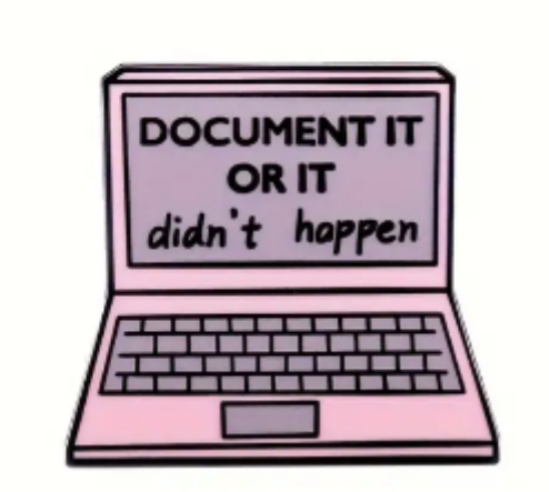 Document It Enamel Pin