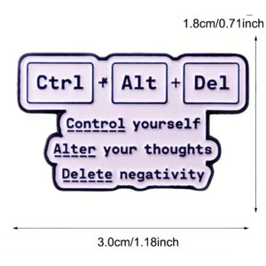 CTRL ALT DEL Enamel Pin