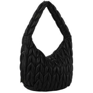 Chevron Puffer Hobo handbag