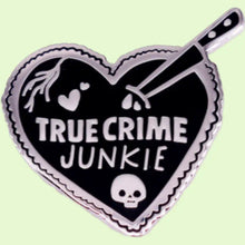 Load image into Gallery viewer, True Crime Junkie Enamel Pin