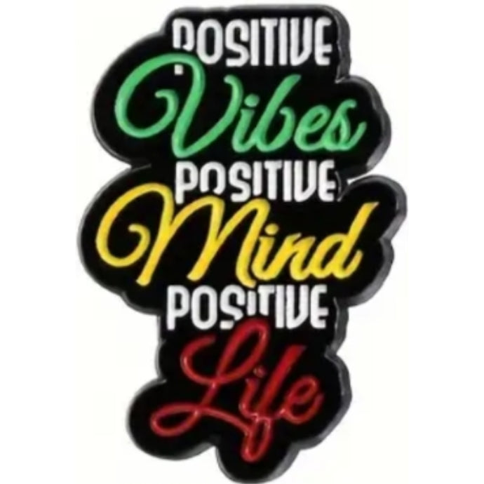 Positive Enamel Pin