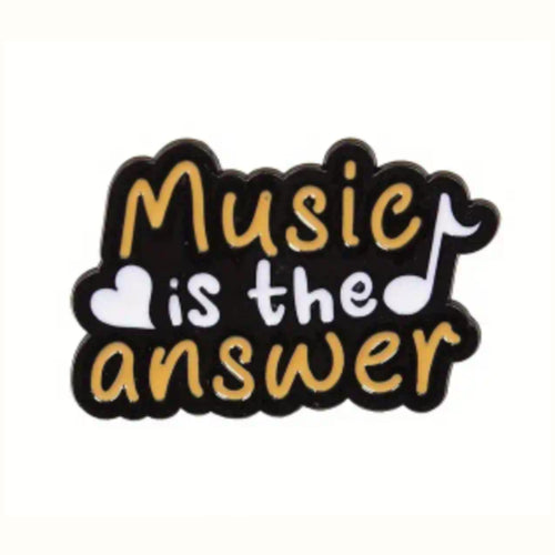 Music is the Answer Enamel Pin