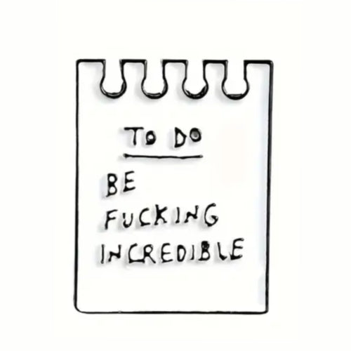 To Do List Enamel Pin