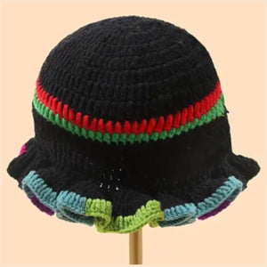 Black Multi Crochet Hat