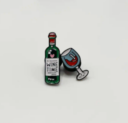 Wine Time Enamel Pin