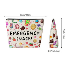 Load image into Gallery viewer, Emergency Snacks Cosmetic Pouch
