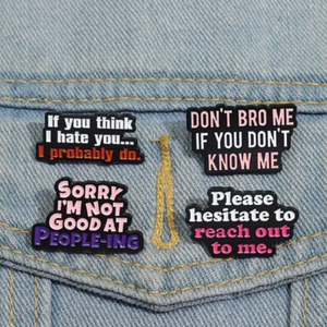 Don't Bro Me Enamel Pin