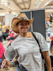 Straw Cowboy Hat (Heart)