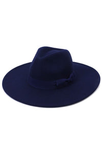 Wide Brim Panama Hat (Midnight Blue)