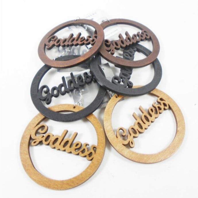 Goddess Wood Earrings