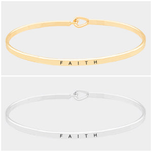Faith Bangle Bracelet