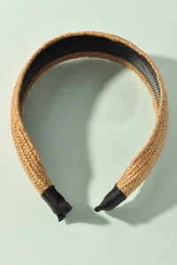 Wide Straw Headband