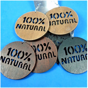 100% Natural Wood Earrings